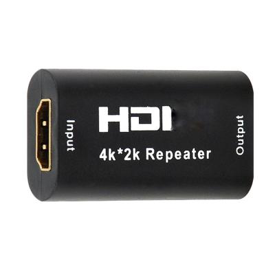 China HDTV Repeater Supplement Amplifier 4K X 2K Female To Female Repeater Display Adapter Signal Video-Audio Booster Up To 30M V1.4 4K X 2K HDTV Supplement for sale