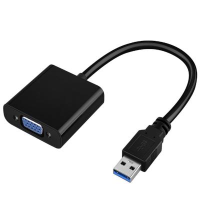 China Computer USB3.0 to VGA 1080P Video Cable Multi-Display Video Adapter Cable Supports 1080P HDTV for PC Laptop for sale