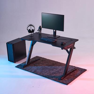 China (Other) High End Quality Adjustable Computer Desk Game Table Gaming Desk With RGB Neon Light for sale