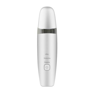 China Mini Portable USB DEEP CLEANING Rechargeable Face Scrubber Exfoliating Ultrasonic Skin Scrubber for sale