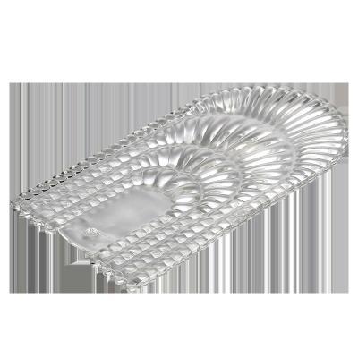 China Modern Stripe Decorative Glass Lampshade Accessories Card Holder Clear Glass Lampshade for sale