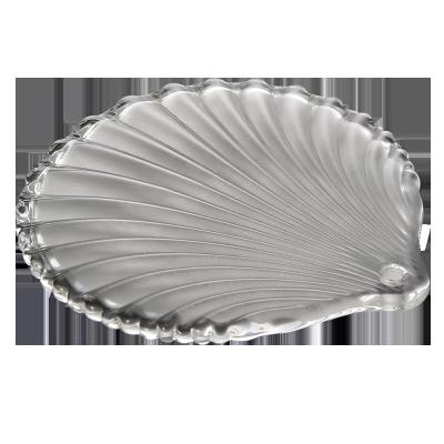 China New Antique Scallop Lampshade Clear Decorative Glass Shade for sale