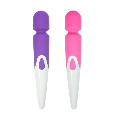 China Waterproof and Powerful 10 Frequencies 10 Speed ​​AV USB Rechargeable Adult Sex Silicone Vibrating Magic Wand for sale