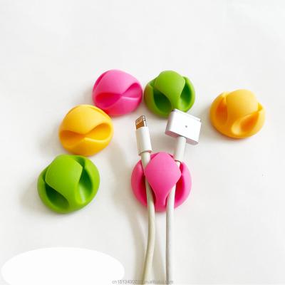 China For earbuds for all your computer, comp. elec., padding or mouse cord cable ties (colored, 6pcs), desk cable drop, desk wire clips for sale