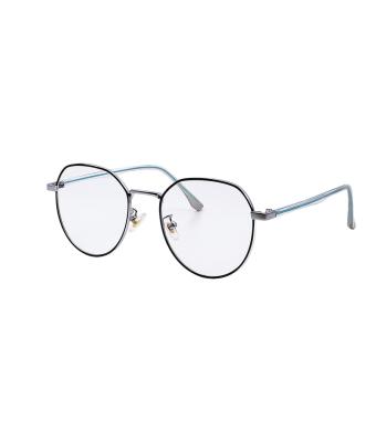 China Comfort ray anti blue alloy material glasses for man woman wholesale logo optical glasses glass custom manufacturer for sale