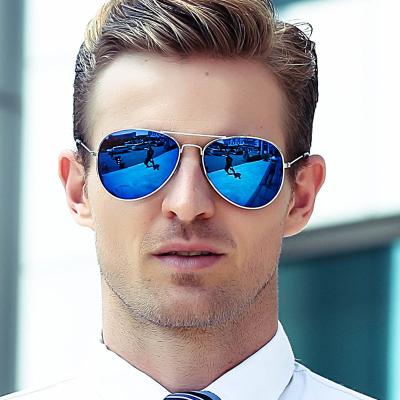 China 2022 New Comfort Deck Aviation Sunglass Aviat Alloy Frame Mirror Sun Glass Male UV400 Double Eyewear For Men for sale