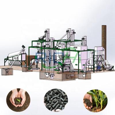 China Plant RICHI Factory 4-5T/H Organic Fertilizer Pellet Production Line For Sale for sale