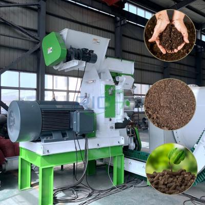 China Make Complete Cow Dung Pellet Production Line With Automatic Continuous 1-2 TPH Biomass Fertilizer Pellets Factory Price for sale