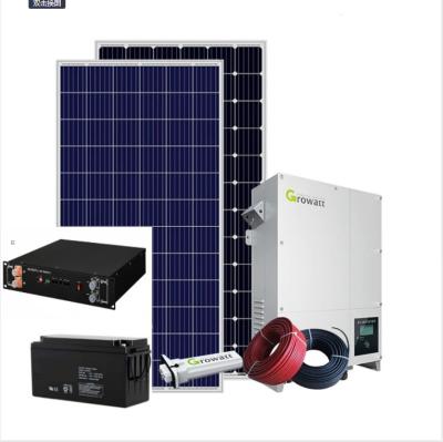 China Home Freedom Off Grid Solar Power System 3KW 5KW 10KW Home Solar Panel Kit Price For Prefab Houses for sale