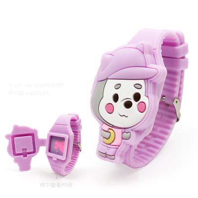 China Best Selling Chronograph Kid Cartoon Watch Environmental Friendly Silicone Material Child Cartoon Watch for sale