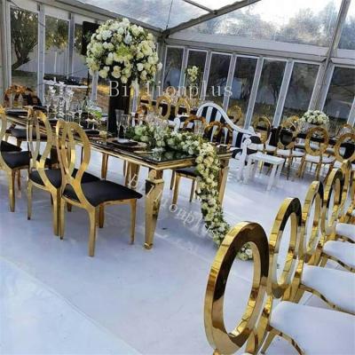 China High End Black Tempered Glass Top Stainless Steel DINING TABLE Luxury Glass Mirrored Dining Table for sale