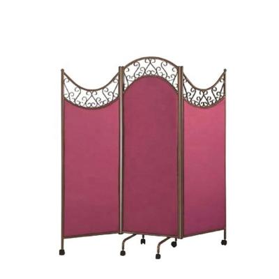 China Europe style new high quality hotel metal partition folding screen room divider for sale