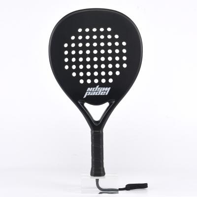 China High Quality Lightweight Carbon 3k 12k 18k Fiberglass Padel Racket Custom Logo Round Shape Sports Training Game.Sports pro for sale