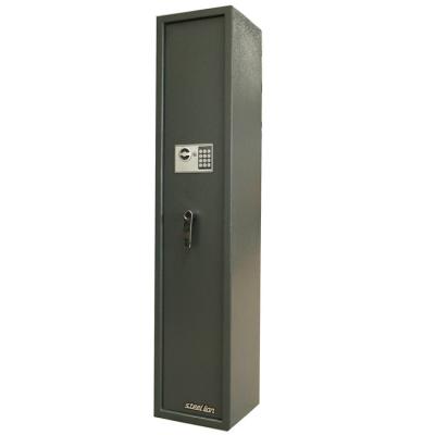 China Wholesale Metal Gun Safe Low Carbon Steel Single Gun Cabinet Construction For 3-5 Rifles And Guns Capacity With Ammo Box for sale