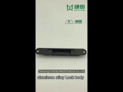 corrosion resistance aluminium sliding window lock with key black color wholesale