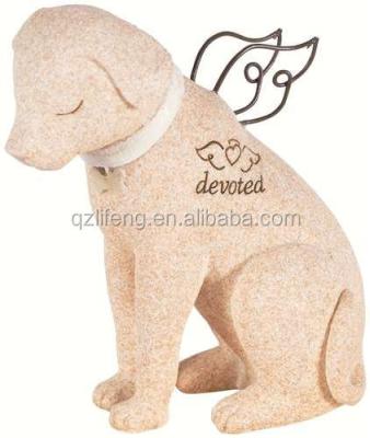 China Europe Angel Memory Pet Memorial Dog Figurine Statue for sale