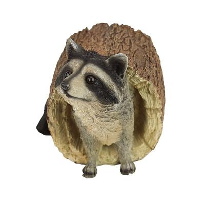 China Africa Bandit The Animal Raccoon Garden Statue Polyresin Raccoon Statue for sale