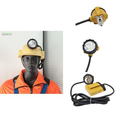 China 800mA Corded Mining Lamps with One Main Light and Two Auxiliary Lights for sale