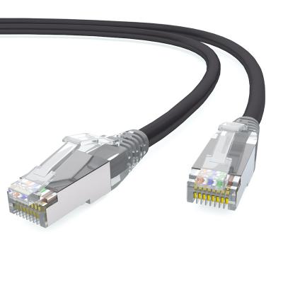 China Cat7 Ethernet Cable Cat7 Cable, Cat7 Computer Black Solid Wire High Speed ​​Network Cable With Rj45 Connector CAT 7 for sale