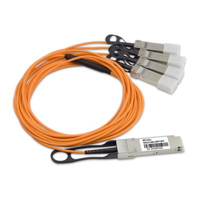 China Inside 40G QSFP+ 4xSFP to Active Optical Cables OM3 Compliant with InfiniBand QDR RDA DTS QSFP-4SFP10G-AOC Fiber Optic Cable AOC for sale