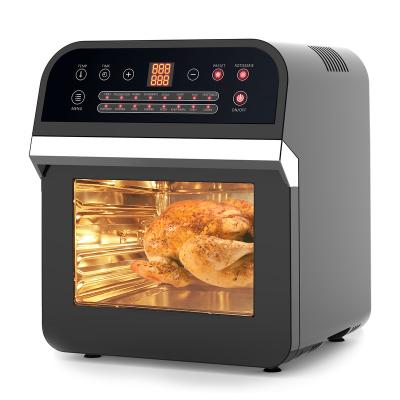 China Low Fat Oven 16 Square 12L Household Air Fryer Oil Free Preset Programs Oil Free Frying Cooking With LED Touch Screen Temperature for sale