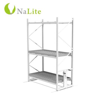 China Hydroponic Storage Multi-tiered Mobile Grow Racks System For Vertical Indoor Agriculture for sale