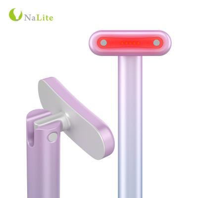 China Skin Tightening 2022 Hot Selling Mini Portable Eye Therapy Massager Care Pen Beauty Device Facial Massage Machine With Heat for sale