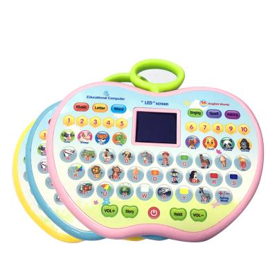 China Educational Toy Electric LED Light Apple Display Toys Learning English Machine for sale