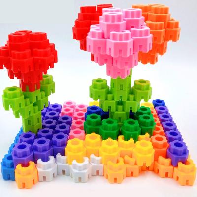 China Toy Child's DIY 100 Pcs Hexagon Puzzle Building Block Toys For Children for sale