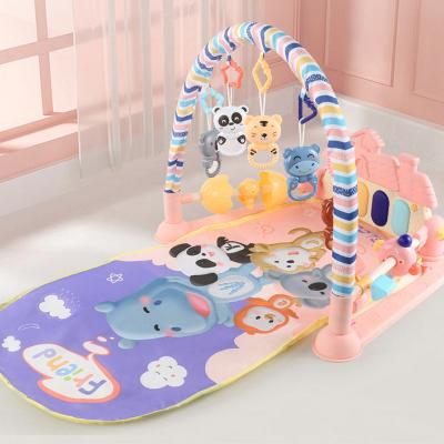 China Educational Toy Electric Lighting Music Activity Fitness Gym Toys Play Baby Pedal Piano Mat for sale