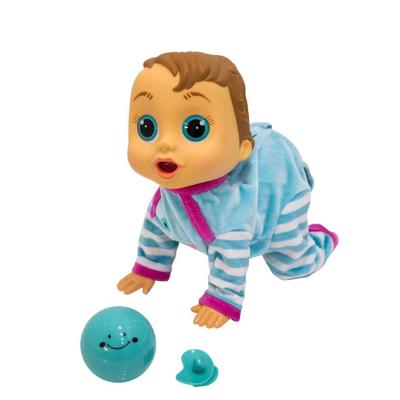 China Cartoon Toy Touch Lighting Shadow Voice 13 Inch Doll Toys Crawling Dolls For Baby for sale