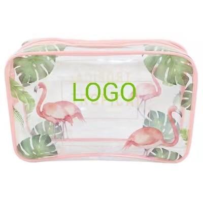 China Transparent Waterproof Packing Bag Customized Zipper Closure Cosmetic Bag for sale