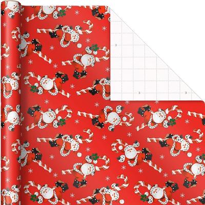 中国 Vintage Christmas Kraft Paper Cut Lines Rustproof Gift Wrapping Paper 販売のため