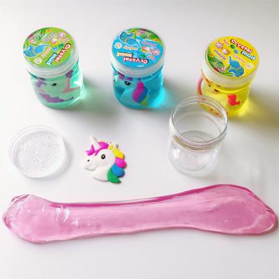 中国 Transparent Decompression Toy Colorful Kids Playing Crystal Mud 販売のため