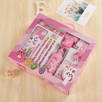 中国 Portable Children's Birthday Learning Set Gift Box Stationery Cup Water Prize Opening School Elementary School Set 販売のため