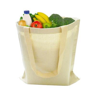 China Eco-Friendly Manufacturer Custom Food Grade Cotton Canvas Tote Eco-Friendly Shopping Bag for sale