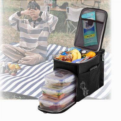 China Waterproof All-in-One Stylish Portable Insulated Cooler Bag Picnic Tote Bag Lunch Eco-Friendly Bag for sale