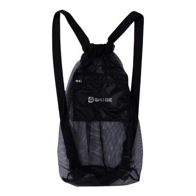 China 50PCS MOQ Fashionable Nylon Gym Backpack Men Women Nylon Drawstring Balls Bag Custom OEM Customized Logo Time Outdoor for sale