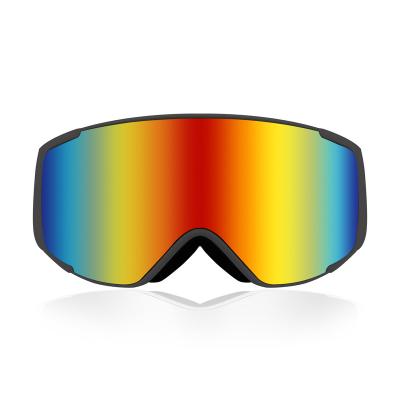 China SKI Fog Anti UV Resist Soft Snow Resin PC Mirror Lens TPU Sight Elastic Band Snowboard Ski Goggles For Kids for sale