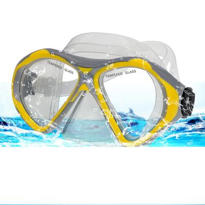 China OEM ODM Double Lens Factory Price Dving Material Dive Spearfishing Diving Mask Tempered Glass Change Myopia Lens Silicone Optic Mask for sale