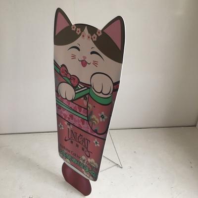 China PVC Foam Board With Metal Stand Free Standing Die Cut Standee Custom Standee for sale