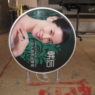 China Aluminum+acrylic surface vacuum forming round light box for sale