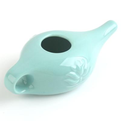 China White yoga nose wash porcelain neti pot 250ml neti pot yoga 8 colors can choose for sale