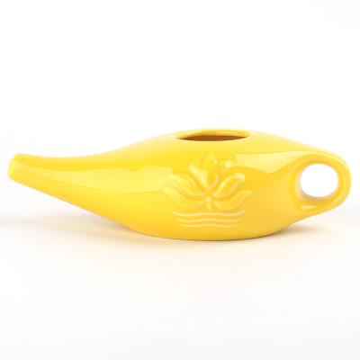 China Yoga Nose Wash Porcelain White Neti Pot Hot Pot For Yoga for sale