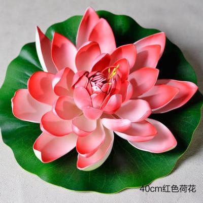 China EVA Led Lotus Candle Water Floating Fake Lotus for sale