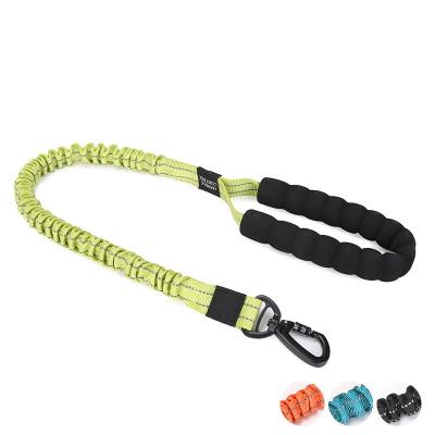 China Padded No MOQ Amazon Hot Selling Heavy Duty Double Handles Nylon Bungee Dog Collars And Leash Set for sale