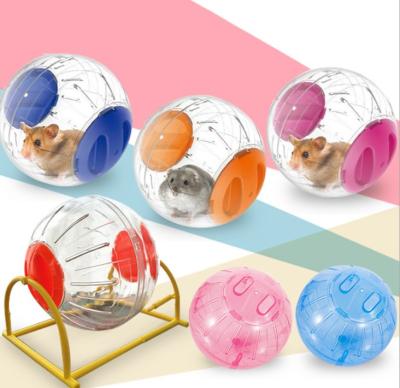 China C&C OEM Viable Hamster 4 in 1 Exercise Pet Plastic Toy Hamster Blue Fitness Ball for sale