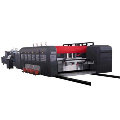 China Corrugated Cardboard Forming Machine Automatic Printer Slotter Die Cutter With Folder Gluer In Line Cardboard Box Making Machine for sale