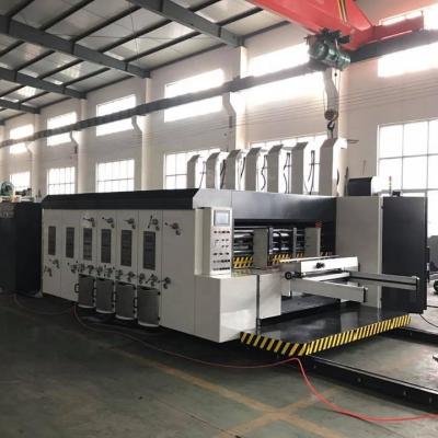 China Corrugated Cardboard Forming Machine Hot Sale Flexo Carton Box Printing Slotting Die-cutting Gluing Packaging Machine Inline for sale