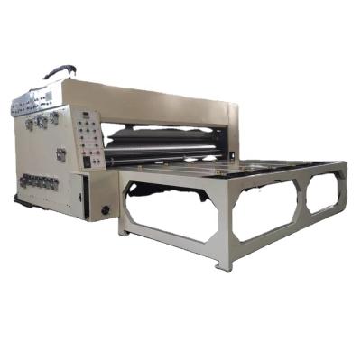 China Hot Selling Corrugated Box Making Machine Pizza Cardboard Box Machine/Carton Feeder 3 Full Color Printing Slotting Die Cutting Machine for sale